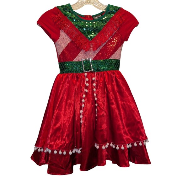 Jojo Siwa Nickelodeon Sequin Christmas Dress Size 6/6X - Picture 1 of 4